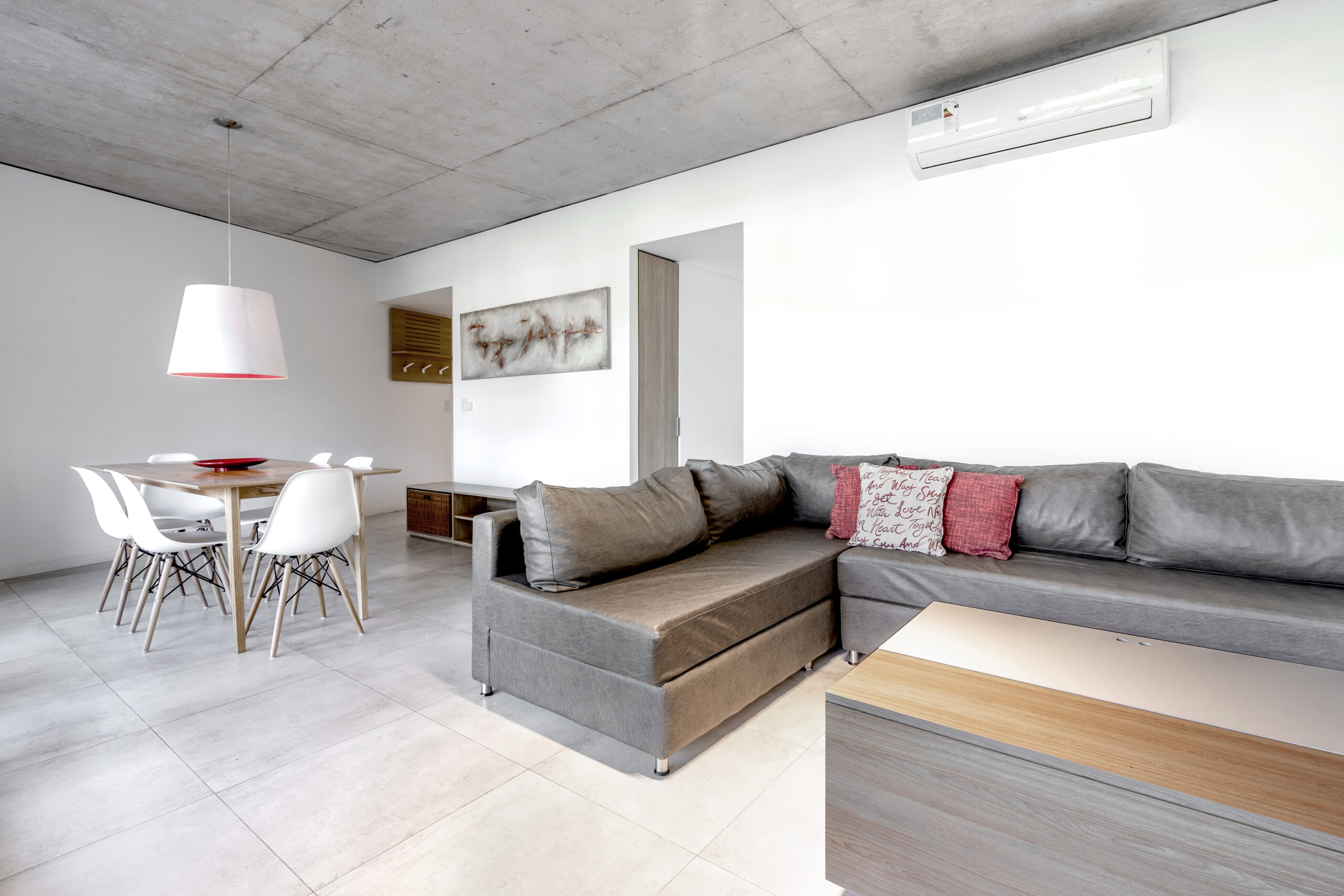2 sillones cama en el living.